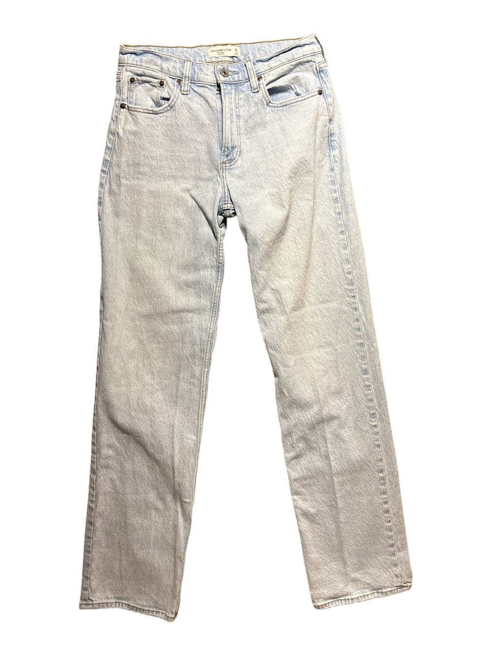 Abercrombie & Fitch The Baggy Low Rise Women’s  Pale Blue Relaxed Fit Jeans Y2K